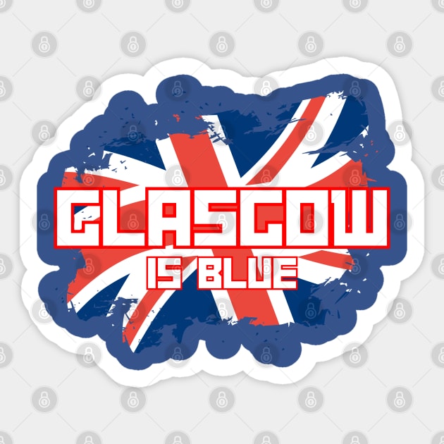 Glasgow is blue Sticker by Providentfoot